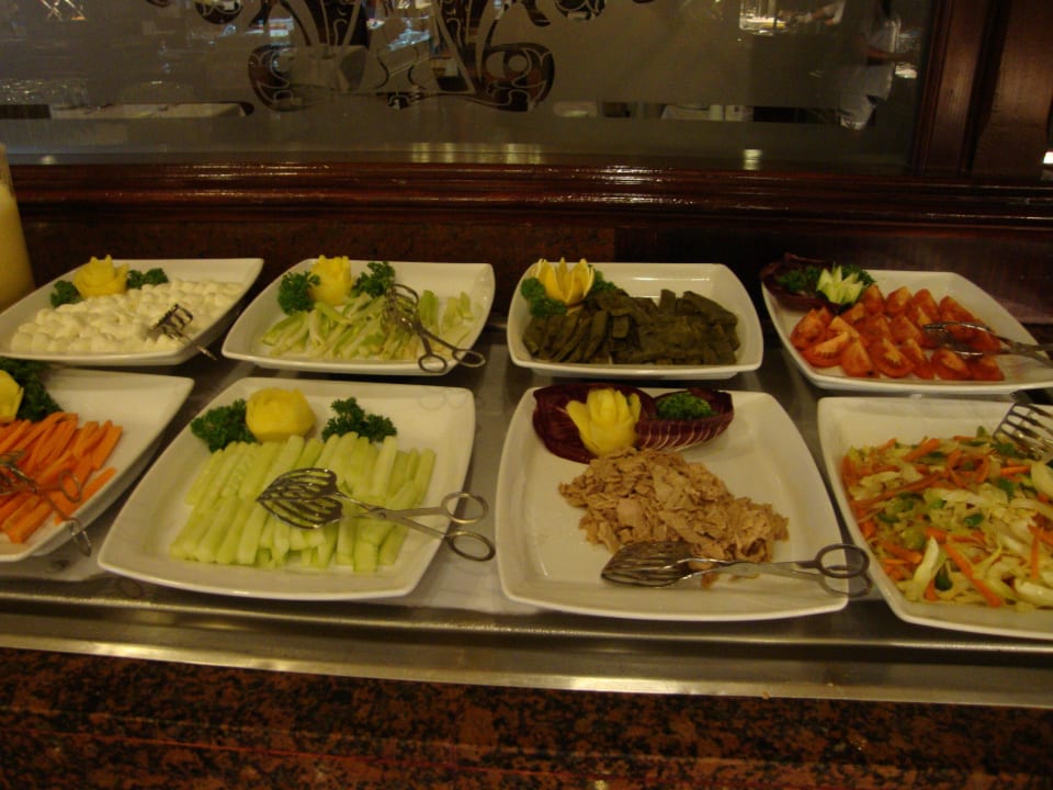 Frühstück - Mozzarella, Thunfisch und Salate Hotel Riu Palace Riviera Maya