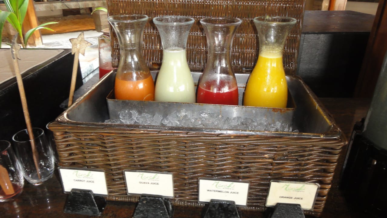 Frisch gepresster Saft Mirihi Island Resort