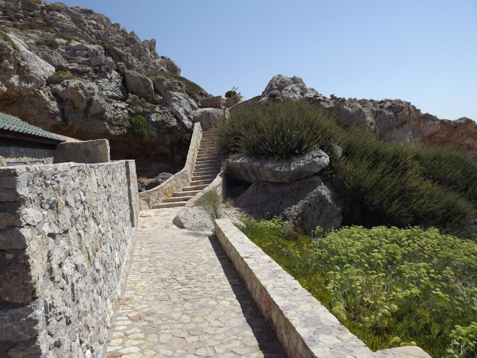 Weg zum Strand Hotel Kalithea Horizon Royal