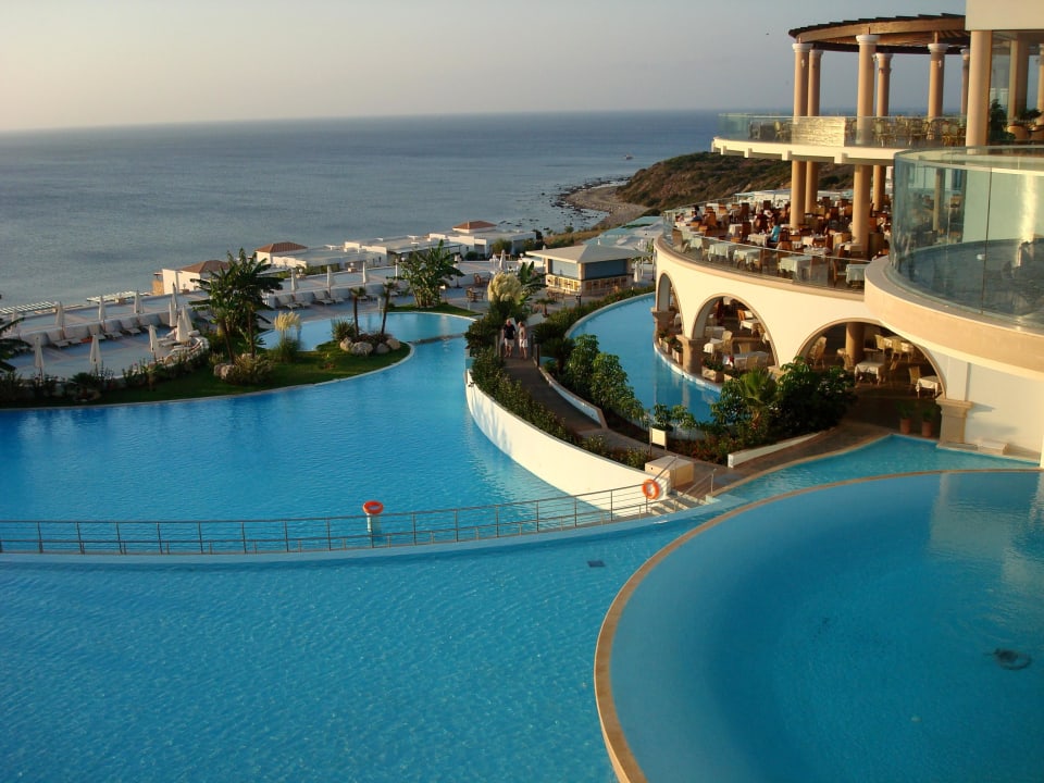 Poolanlage, Restaurant und Meer Atrium Prestige Thalasso Spa Resort & Villas