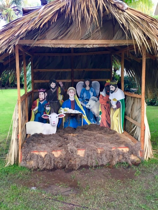 Eine Holz-Krippe Senator Puerto Plata Hotel