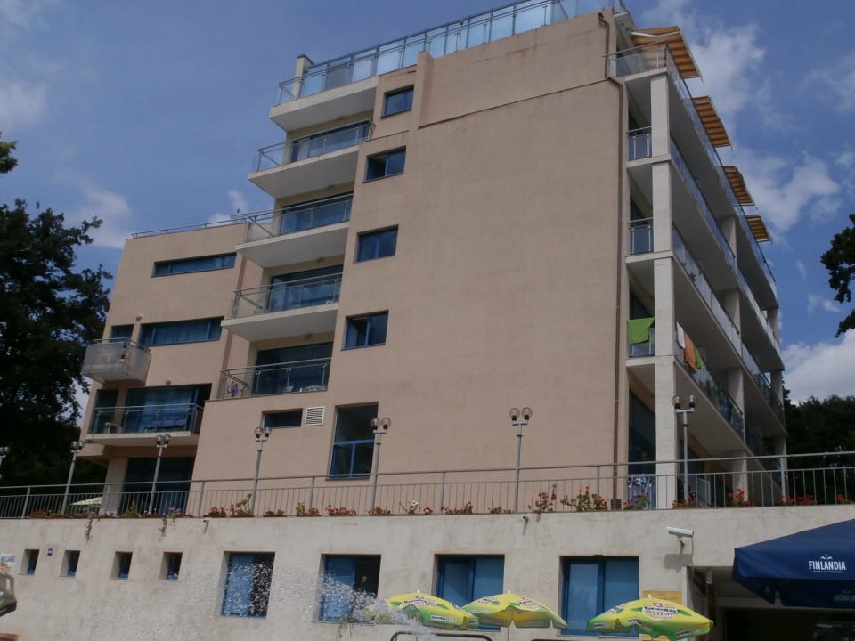 Boczna część hotelu (przy basenie) Hotel Holiday Park