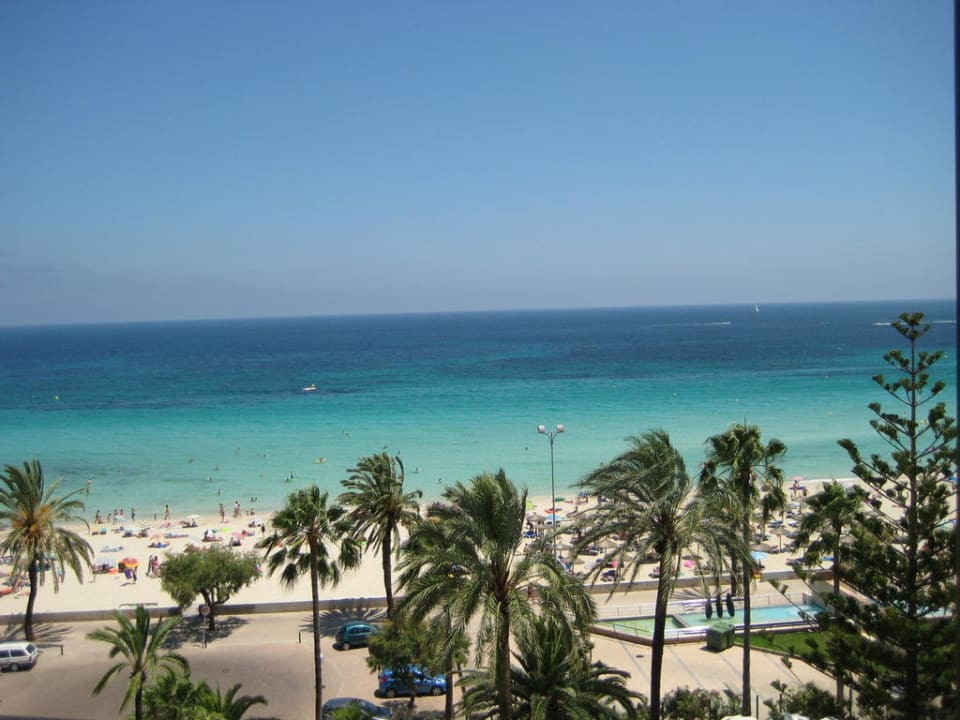 Ausblick aus dem 6. Stock mit Strand CM Playa del Moro