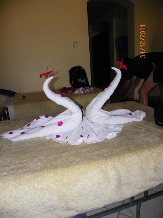 Nette Deko, täglich neu Jaz Makadi Oasis Resort