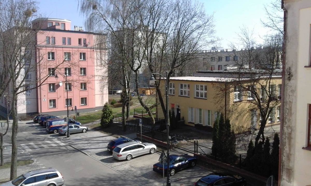 Widok z balkonu Hotel Branicki