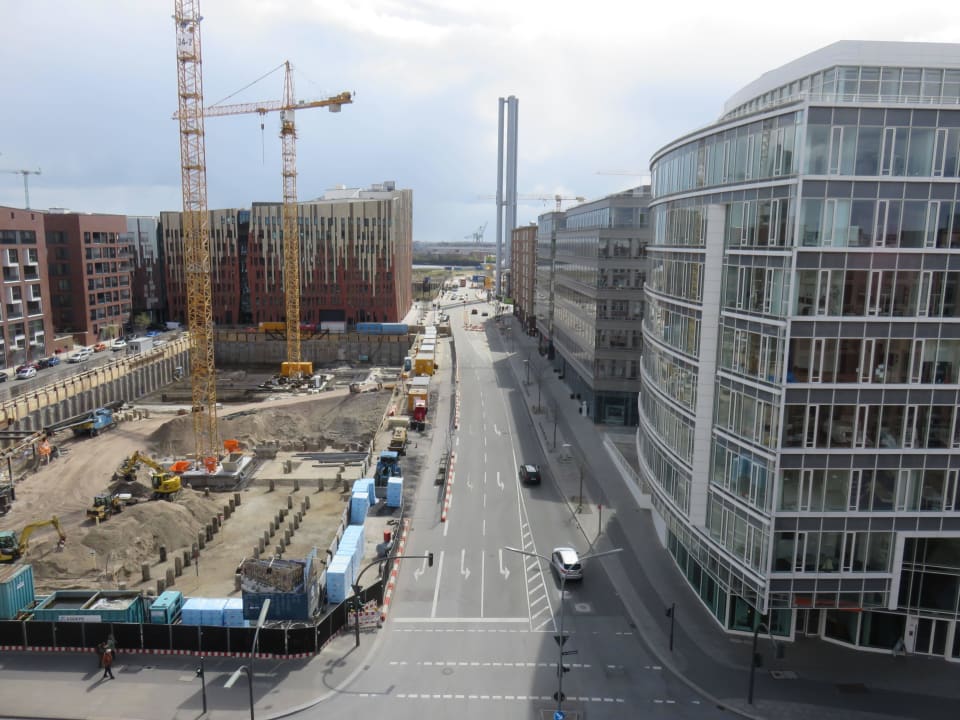 Baustelle vor dem Hotel AMERON Hamburg Hotel Speicherstadt