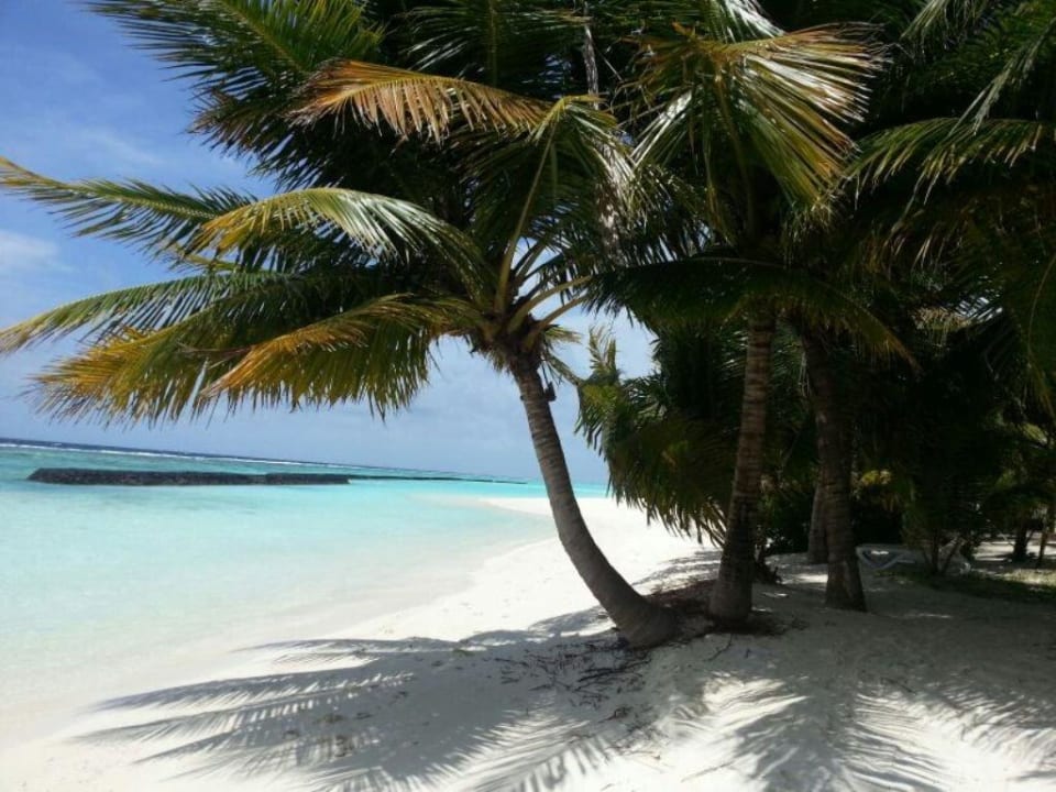 Strand bei den Gartenbungis Kuramathi Maldives