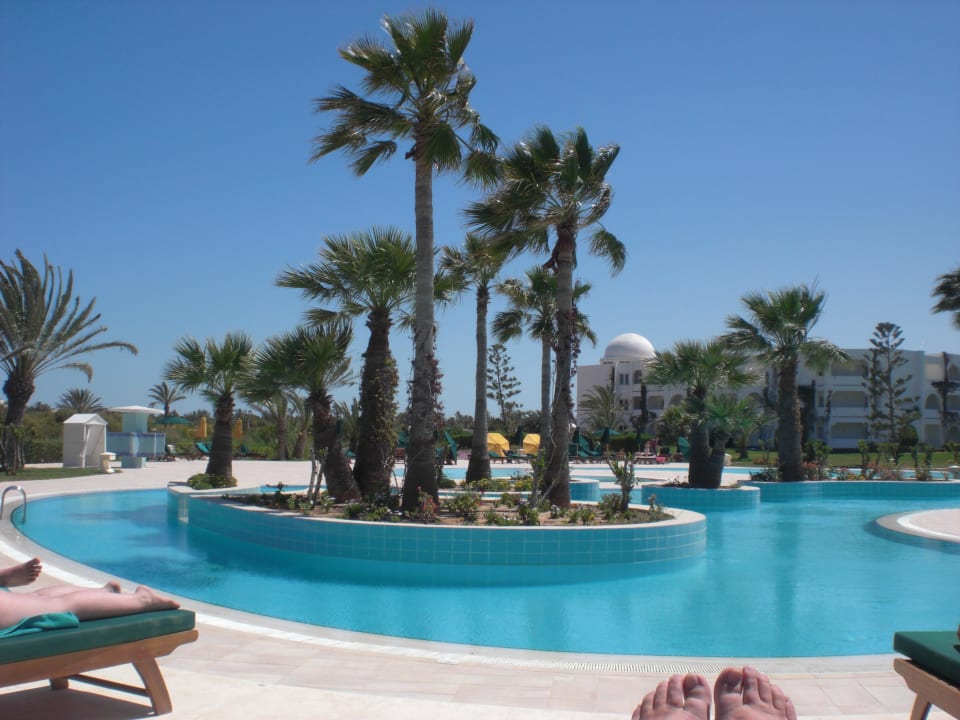 Ausicht von meiner Liege Djerba Plaza Thalasso & Spa
