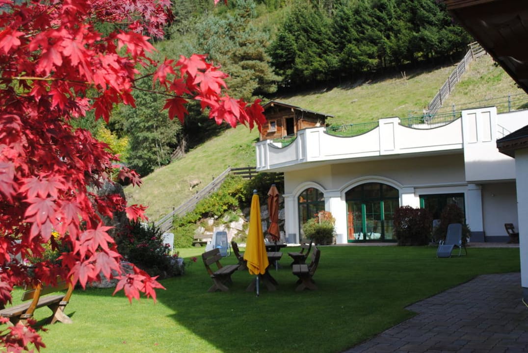 Blick zum Wellnessbereich Hotel Hubertushof