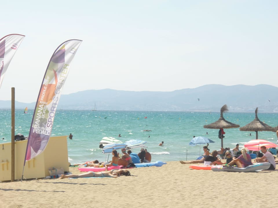 Heute morgen an der Playa de Palma Hotel Metropolitan Playa