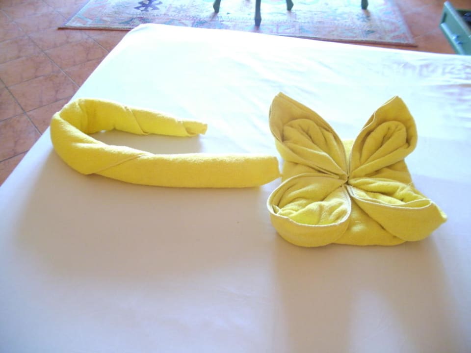 Blume aus Handtuch Arabia Azur Resort