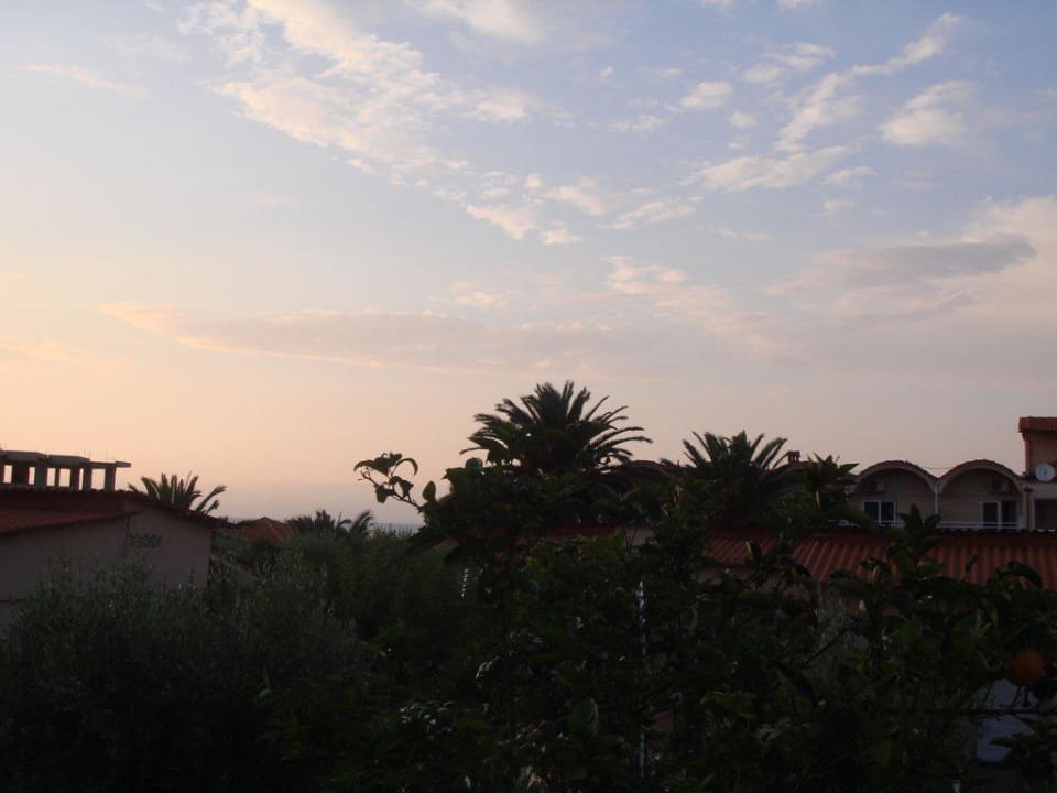 Sonnenuntergang vom Zimmer aus aufgenommen Hotel Sousouras