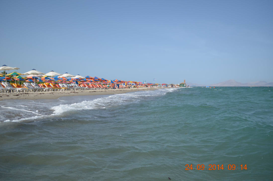 Szeroka piaszczysta plaża Ilios K Village Resort