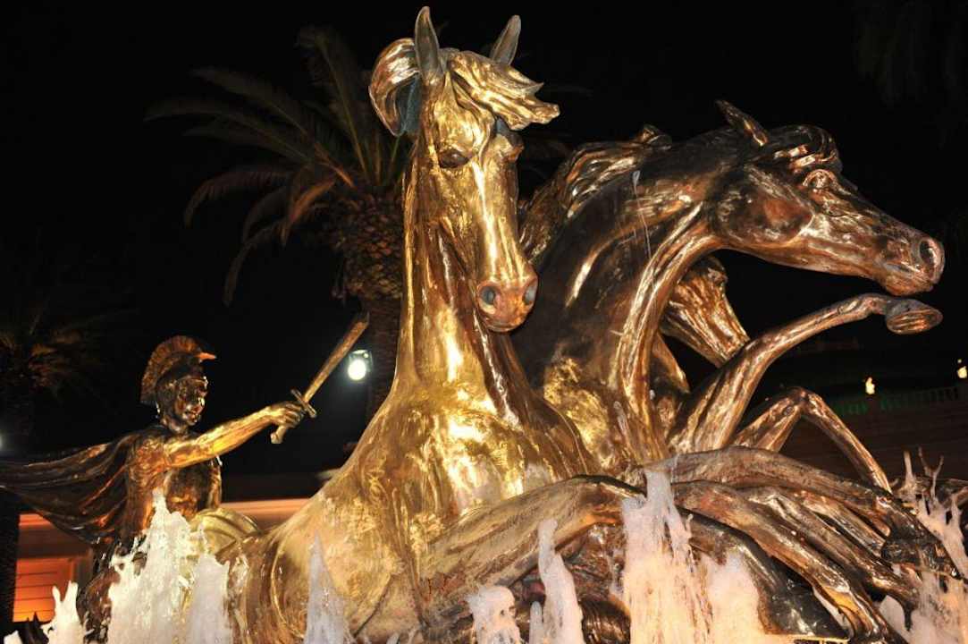 Sculpture outside the hotel entrance Hotel Peermont D'oreale Grande at Emperors Palace