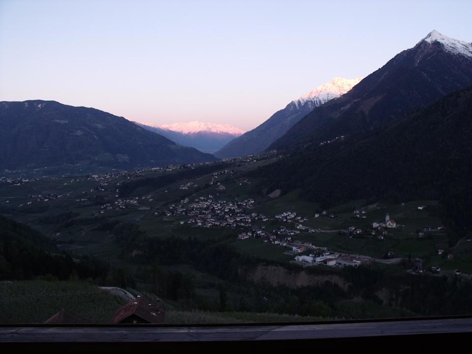 Abendlicher Blick aus dem Hotel Hotel Panorama