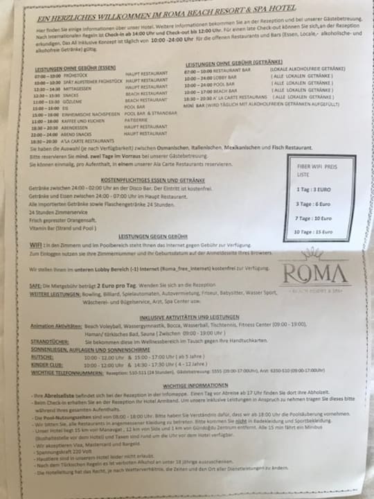 Sonstiges Roma Beach Resort & Spa 16+ Adult Only