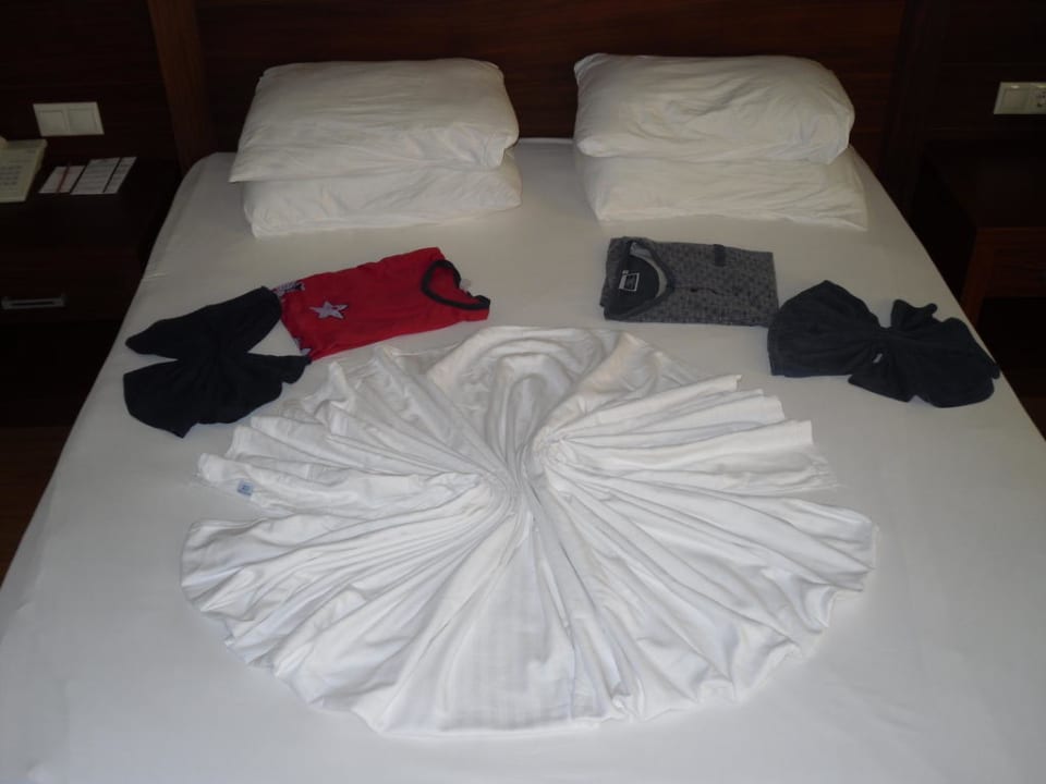 Bett hergerichtet Vita Silva Hotel