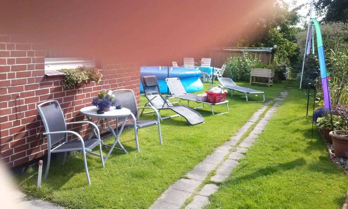 Blick auf Pool für Kinder Gästehaus Klement