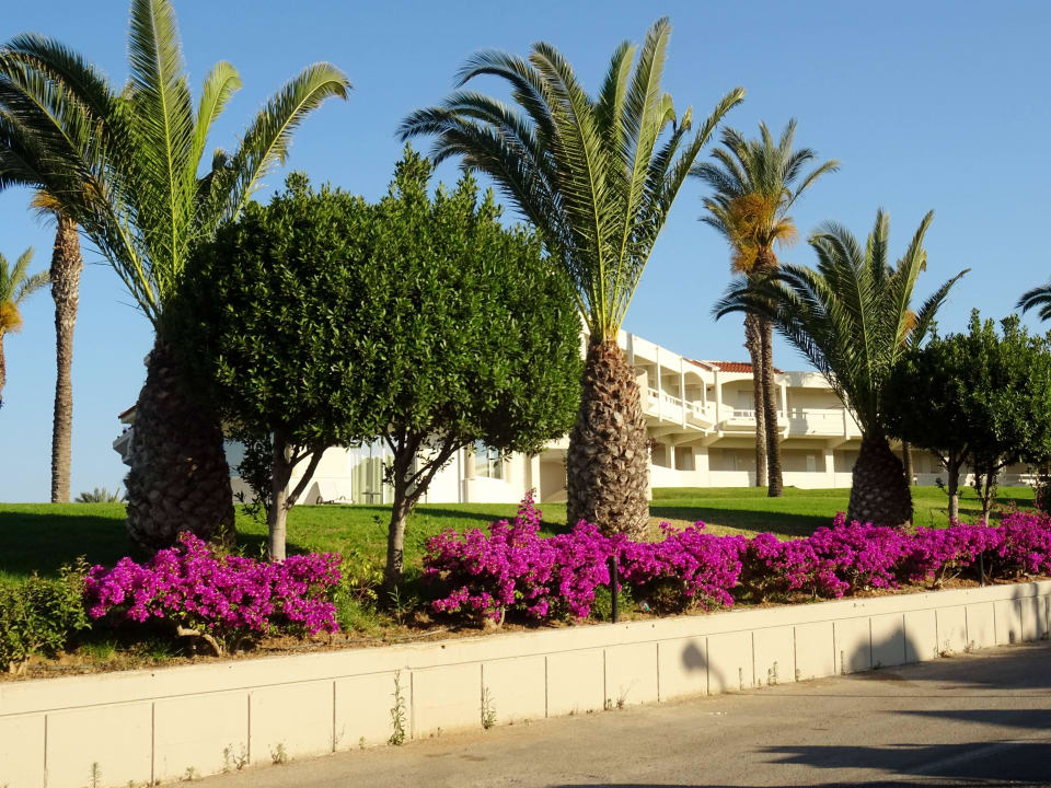 Hotelansicht von der Hauptstrasse aus Rodos Princess Beach Hotel & Spa