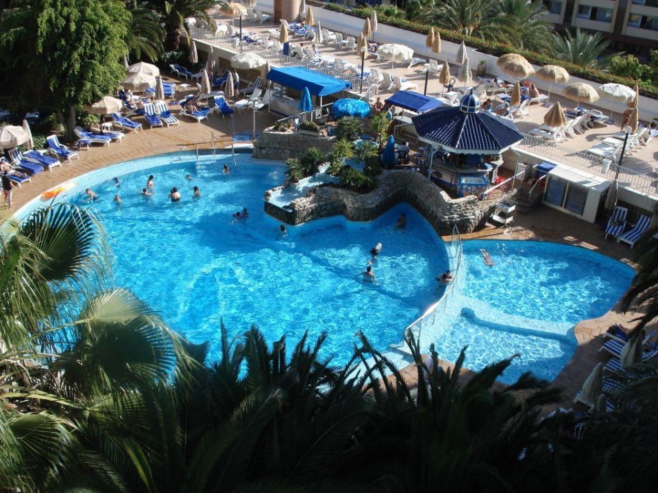 Blick vom Zimmer Seaside Hotel Sandy Beach