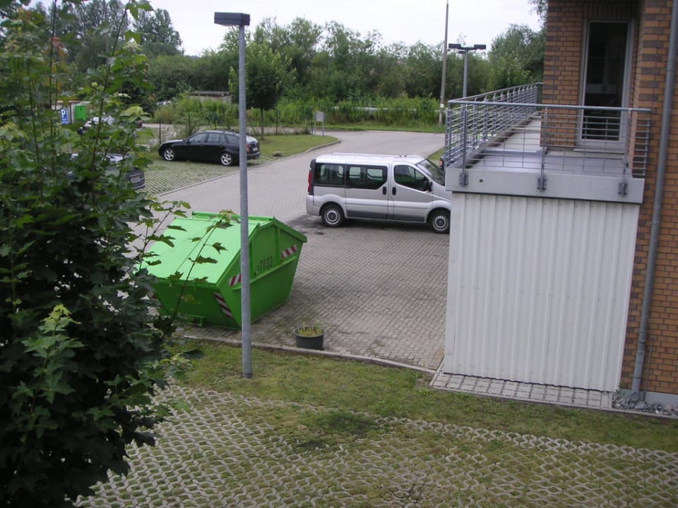 Ausblick vom Balkon rechts VCH Hotel Greifswald