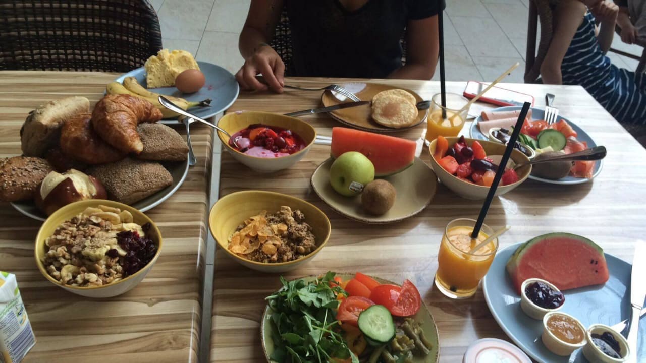 Frühstück vom Buffet Tropical Islands Resort