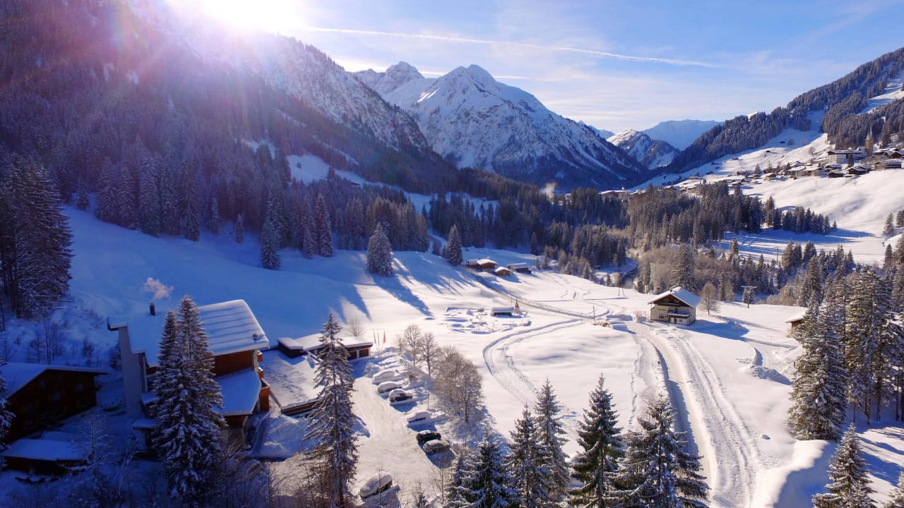 Winterlandschaft -Natur bei IFA Breitach FeWo IFA Breitach Apartments - Berghotel Kleinwalsertal