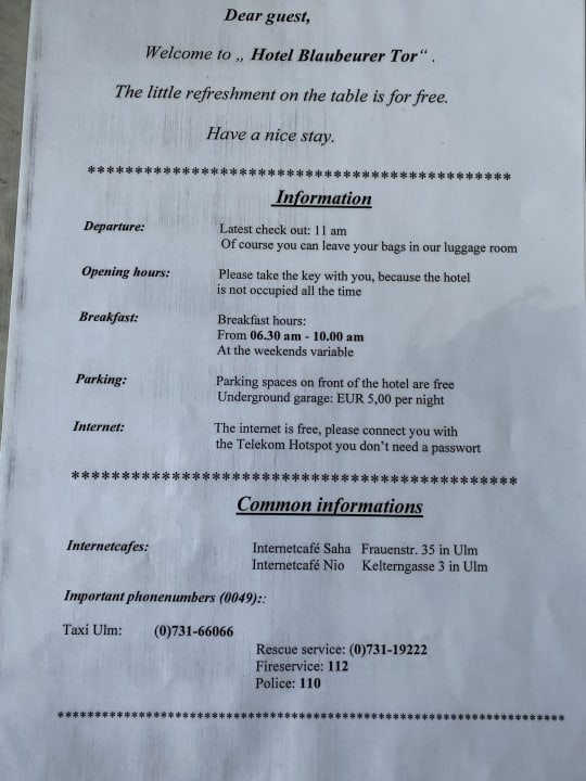 Sonstiges Hotel Blaubeurer Tor