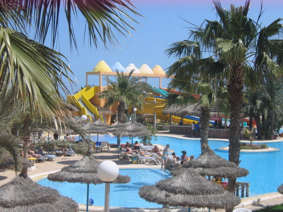 Vue Toboggan Caribbean World Thalasso Djerba