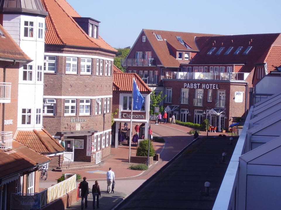 Blick vom Balkon Hotel Friesenhof