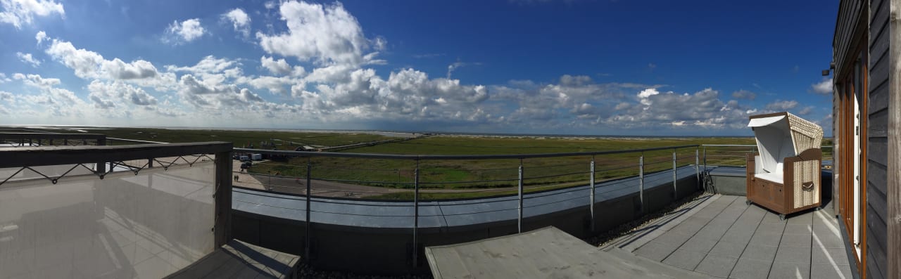 Ausblick aus der Meerblicksuite Strandgut Resort