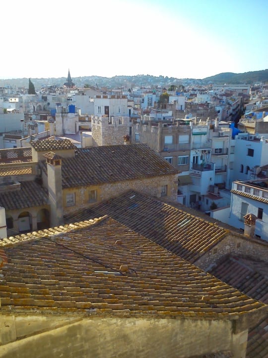 Aussicht von der Dachterrasse Hotel Davallada 9