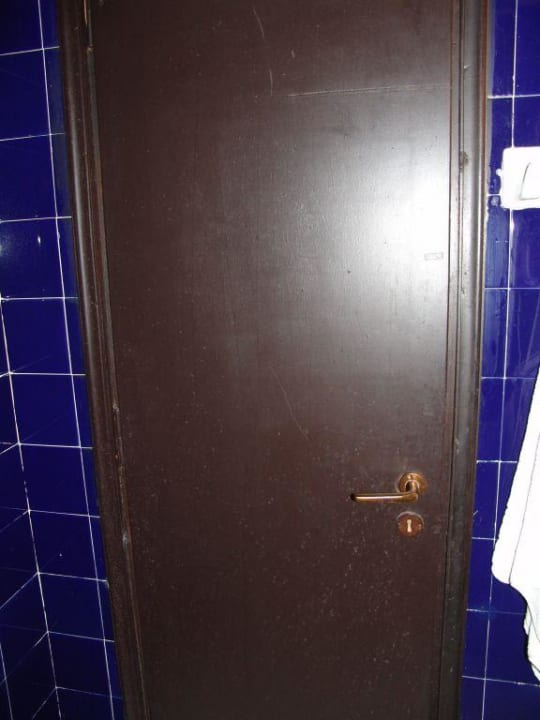 Badezimmertür innen Hotel Heliotrope