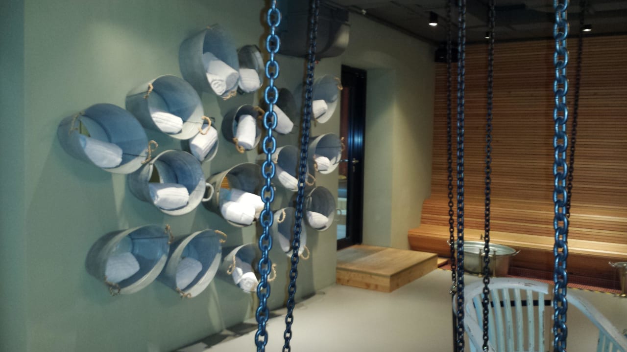 Umkleide Wellnessbereich 25hours Hotel Wien beim MuseumsQuartier