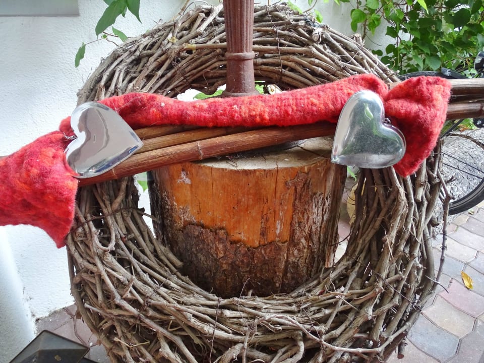 Detailfoto buiten bij entree Landhof Landhof Ellmau