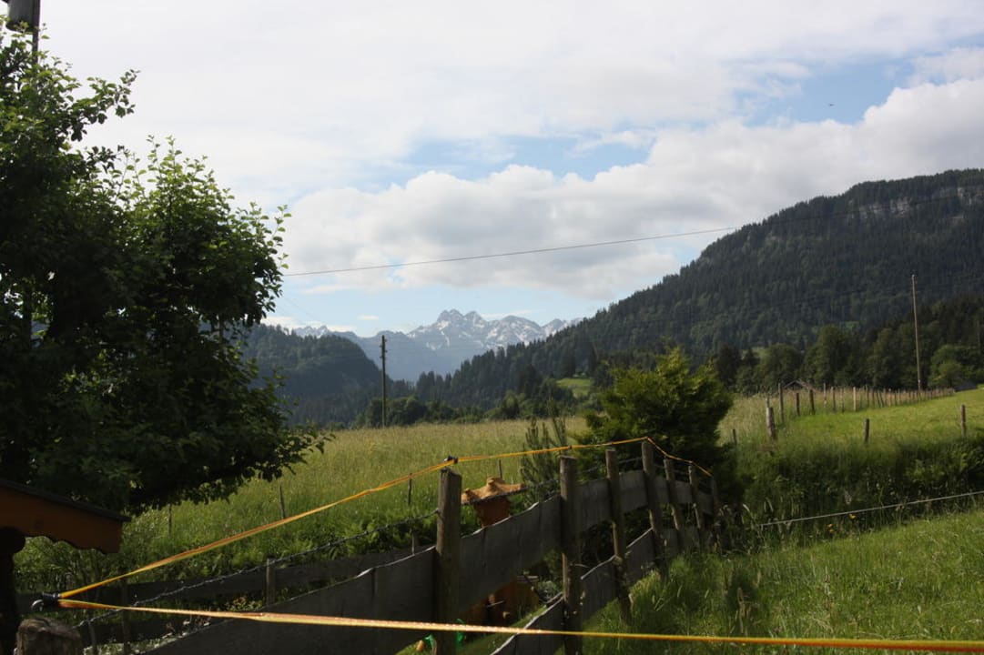 Blick von der Terrasse Gästehaus Tannenhäusel
