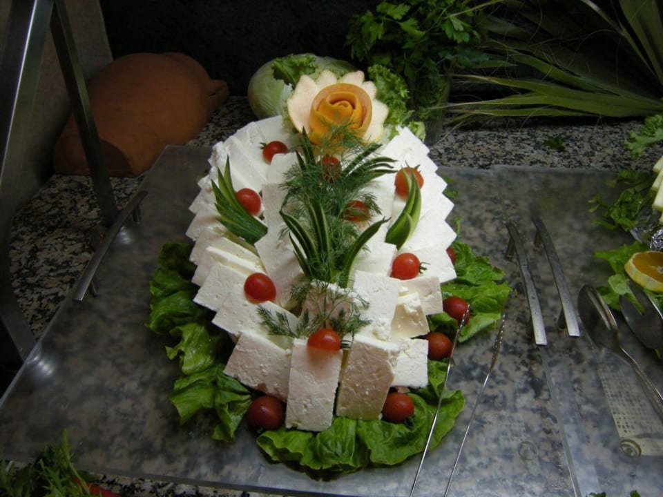 Abendbrot Käse liebevoll angrerichtet Trendy Aspendos Beach Hotel