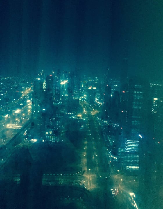 Blick aus dem Zimmer im 59. Stock JW Marriott Marquis Hotel Dubai