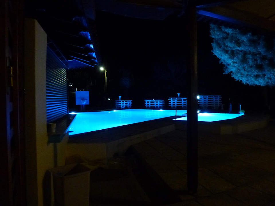 Pool bei Nacht Hotel Pantheon