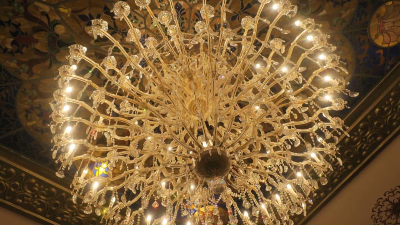 Żyrandol w rezepcji Hotel Riu Palace Riviera Maya