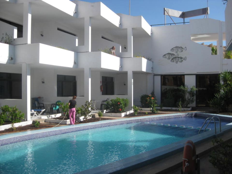 Blick auf die größeren Appartments Hotel Ocean World