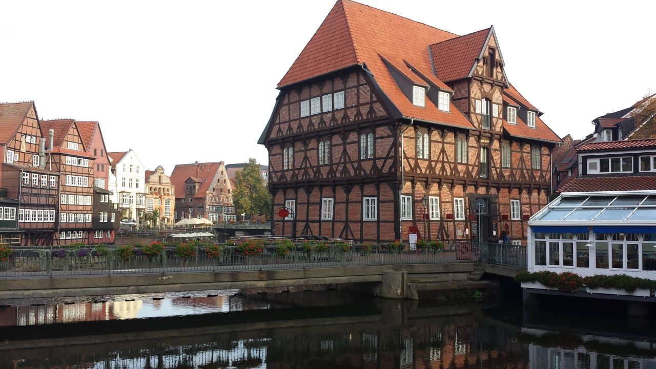 Blick auf die Illmenau Bergström Hotel Lüneburg