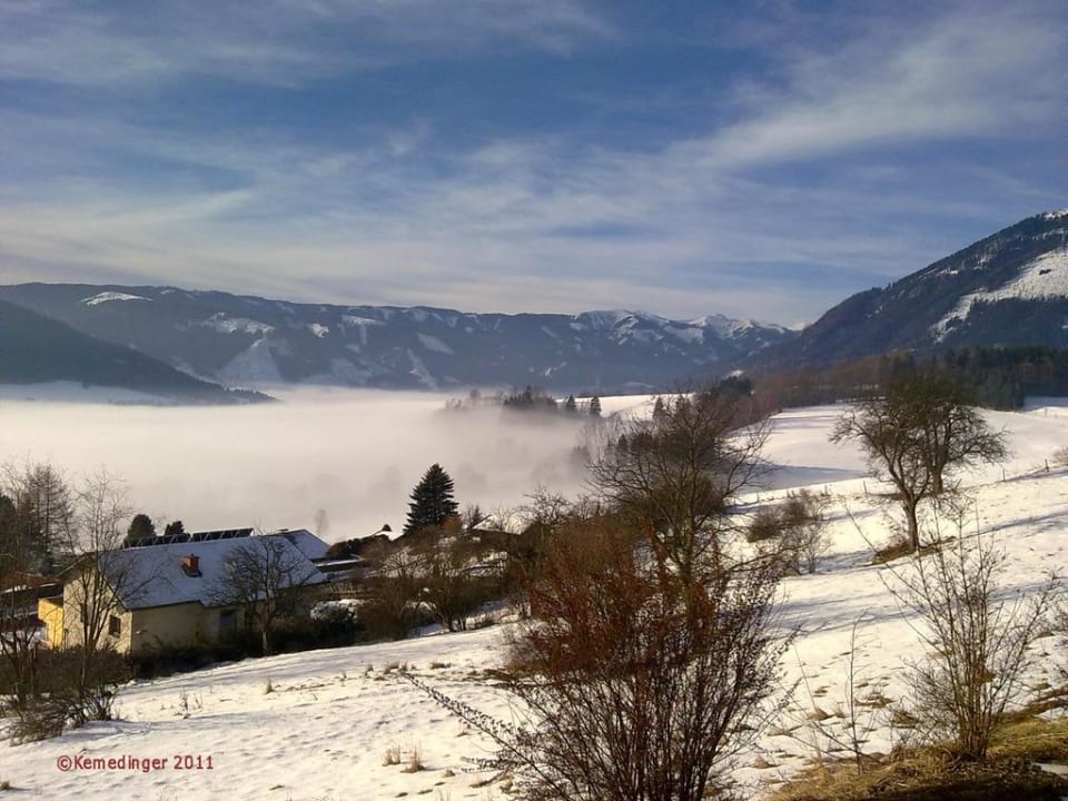 Ausblick von der Terrasse Hotel Reitingblick