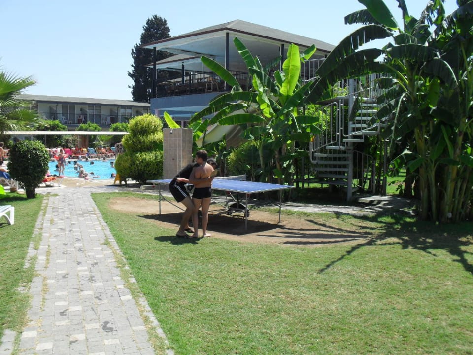 Gartenanlage mit Pool Sun Club Hotel