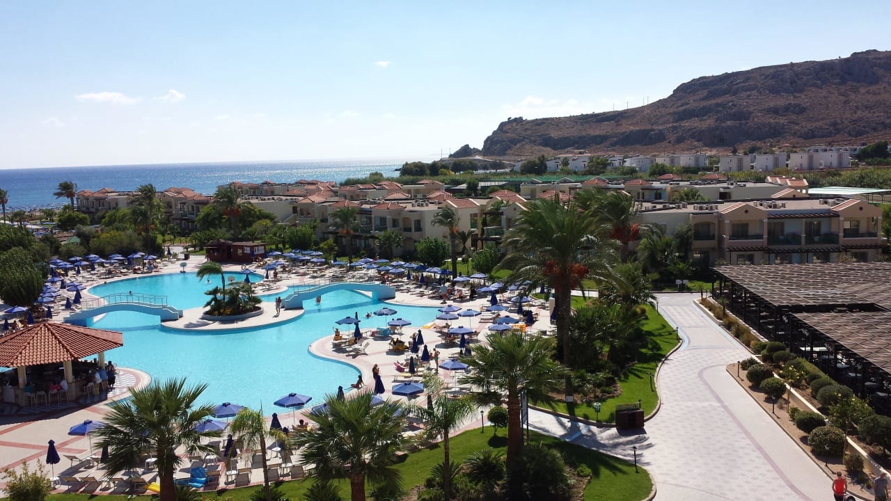 Pool und Meerblick Lindos Princess Beach Resort & Spa