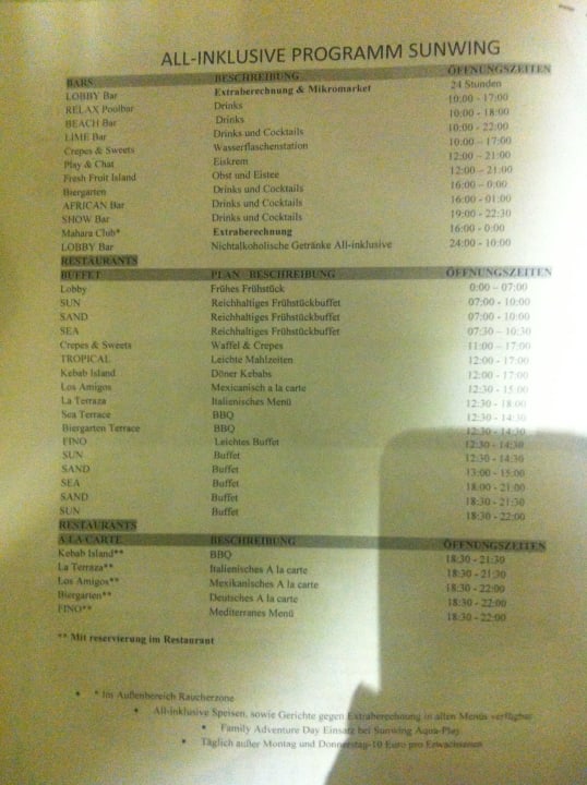 Überblick Essen Makadi Spa - Adults only