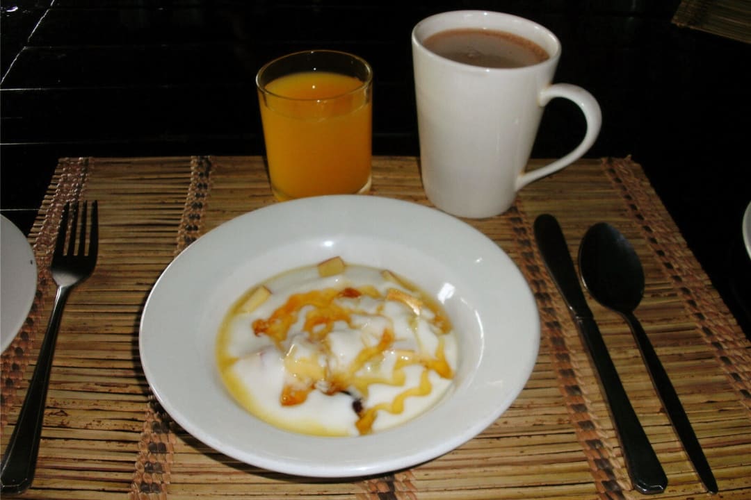 Frühstück: Vorspeise Hotel Kwara Camp