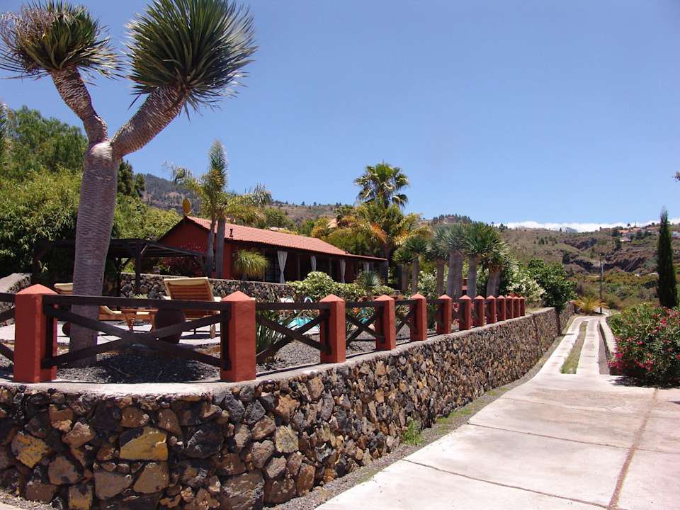 Eingang-Parkplatz Bungalows La Caldereta