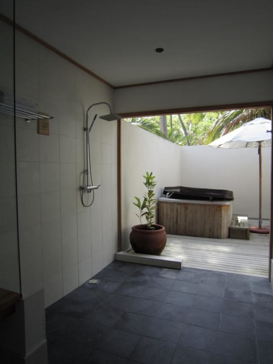 Bad Zugang Terrasse Meeru Maldives Resort Island