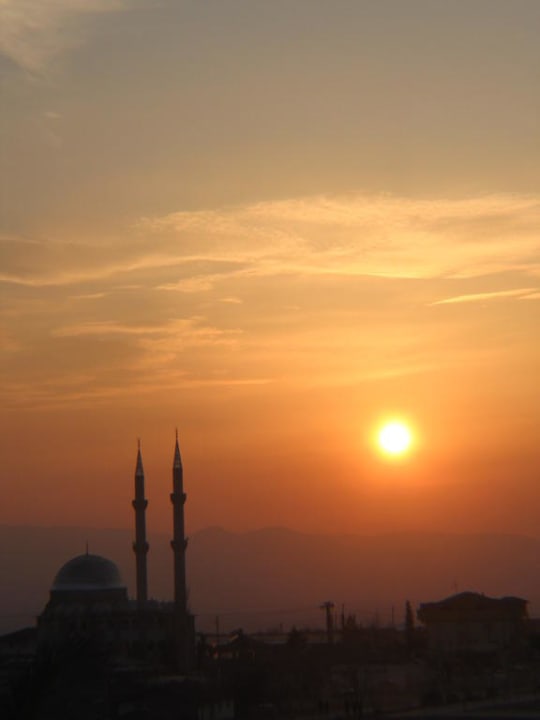 Schönster Türkei-Sonnenuntergang Pam Thermal Hotel